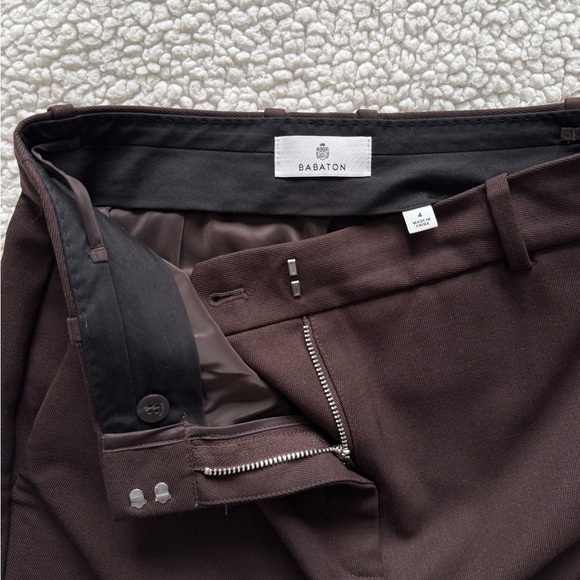 BABATON Chisel Dark Brown Mini Skirt - Picture 3 of 3